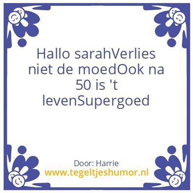 Tegeltje: 50