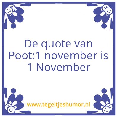 Tegeltje: Poot
