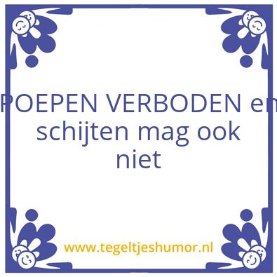 Tegeltje: P
