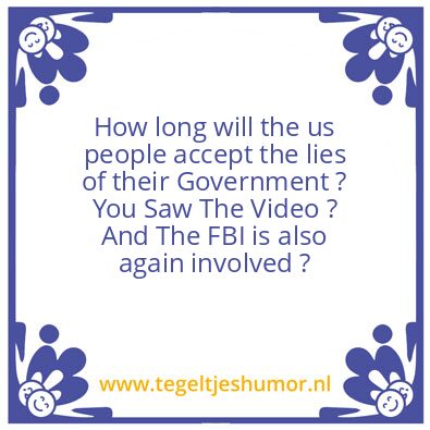 Tegeltje: It is wrong…