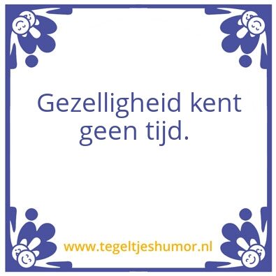 Tegeltje: Tegeltje