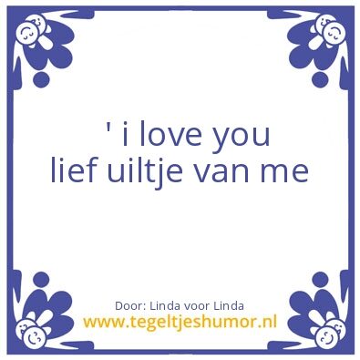 Tegeltje: Liefde