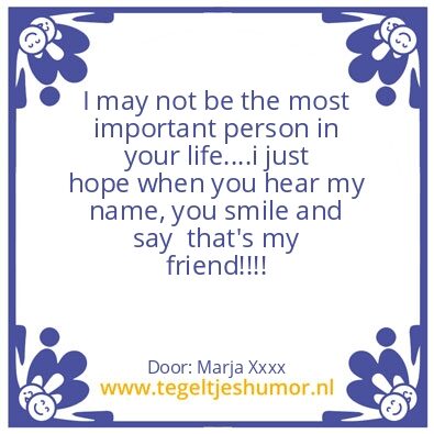 Tegeltje: Friends