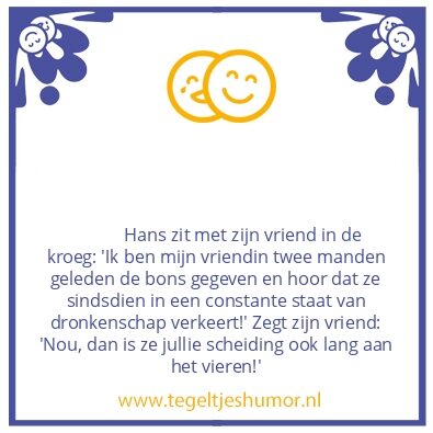 Tegeltje: Scheiding