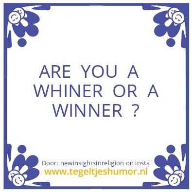 Tegeltje: Were wil you end up ?