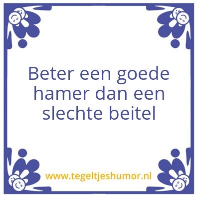 Tegeltje: Beitel