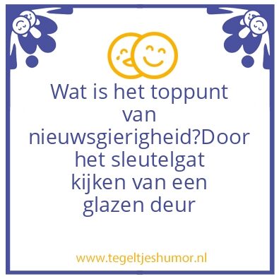 Tegeltje: RAADSEL