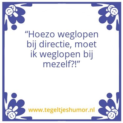 Tegeltje: Directeur