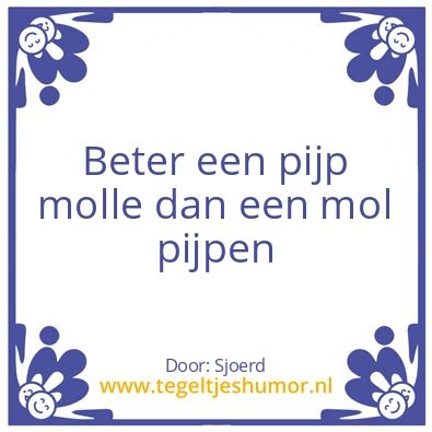Tegeltje: Mol