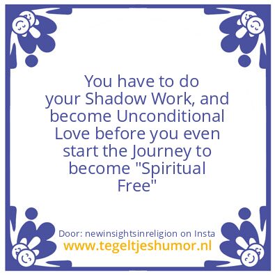 Tegeltje: “spiritual Free”