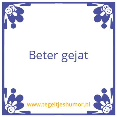Tegeltje: Test