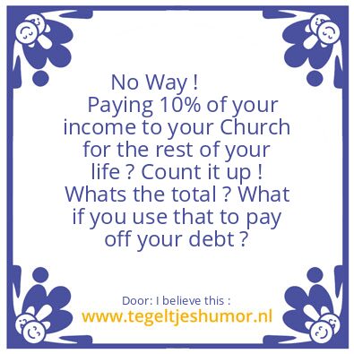 Tegeltje: No Way !
