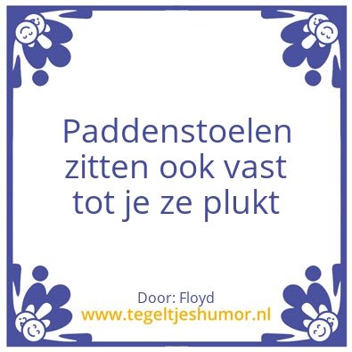 Tegeltje: vast zitten