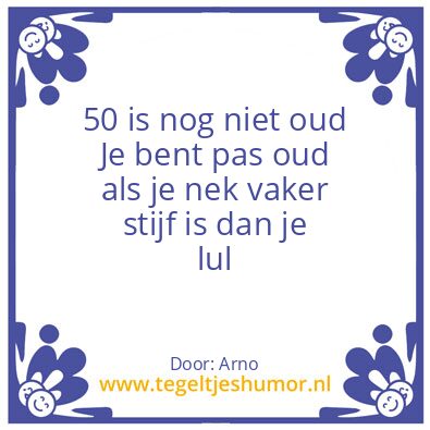 Tegeltje: 50