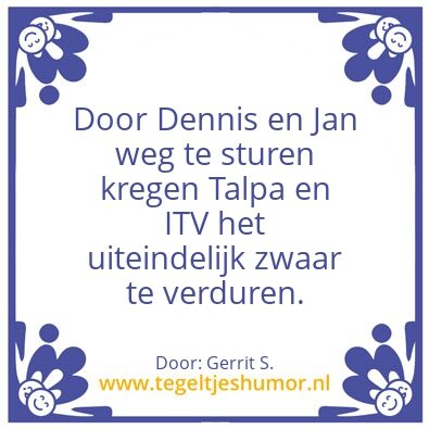 Tegeltje: Ik ben Gerrit.