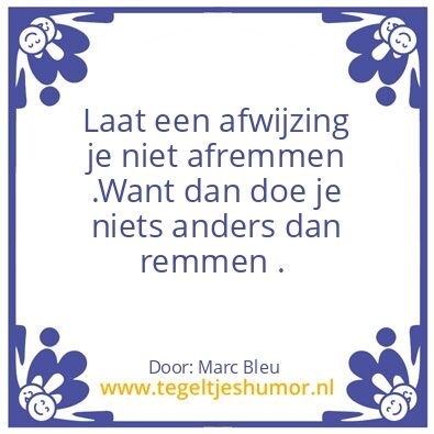 Tegeltje: af