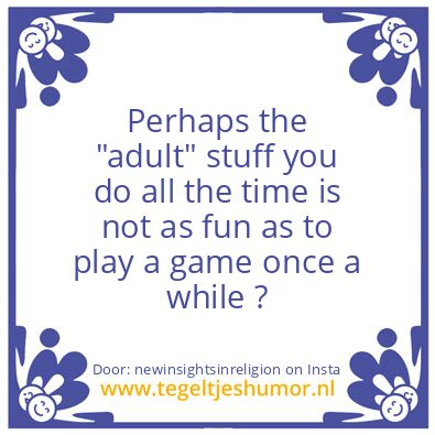 Tegeltje: Perhaps….