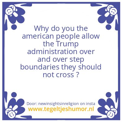 Tegeltje: Squandering responsibilities ?