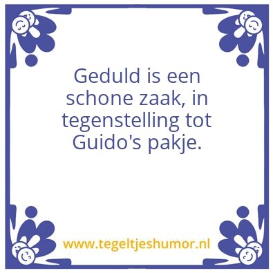 Tegeltje: guido