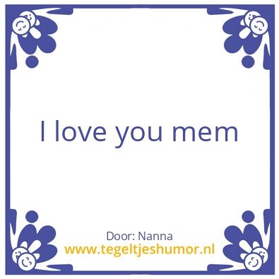 Tegeltje: Mempower