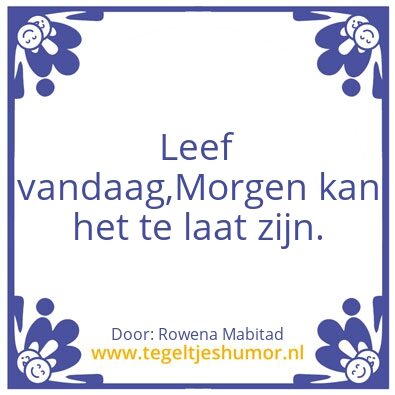 Tegeltje: Blauwtegeltje
