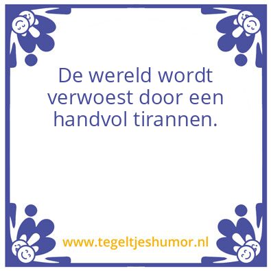 Tegeltje: Oorlog