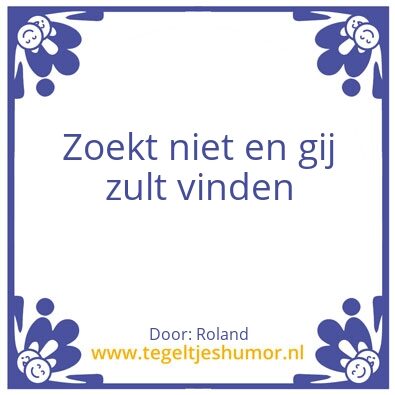 Tegeltje: zoeken