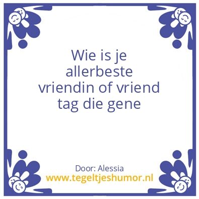 Tegeltje: Allerbeste vriend of vriendin