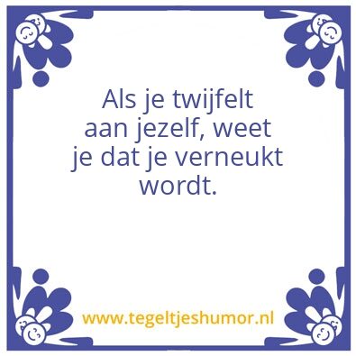 Tegeltje: MLM