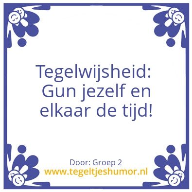 Tegeltje: Groep 2 tegel