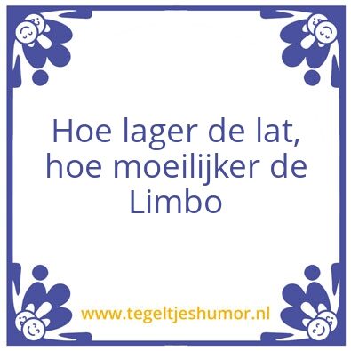 Tegeltje: Limbo