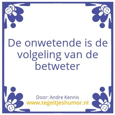 Tegeltje: Wijsheid