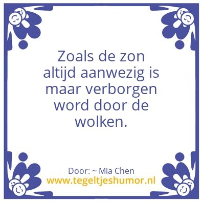 Tegeltje: –