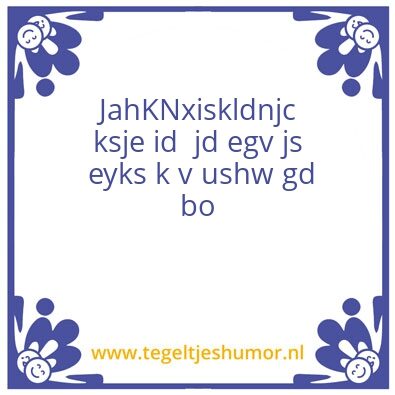 Tegeltje: 50