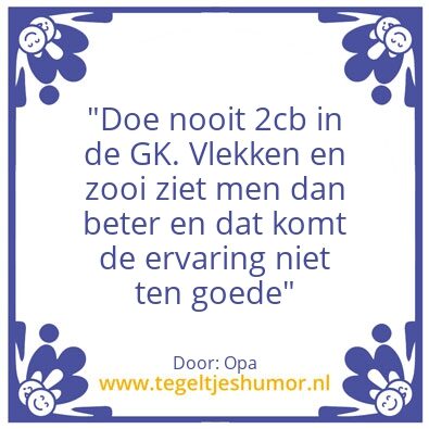 Tegeltje: Wijze raad van opa