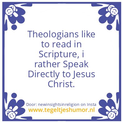 Tegeltje: Theologians