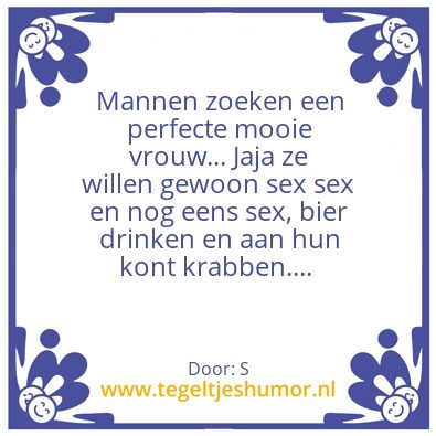 Tegeltje: Mannen