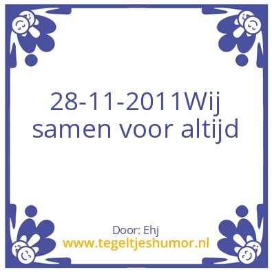 Tegeltje: Trouw