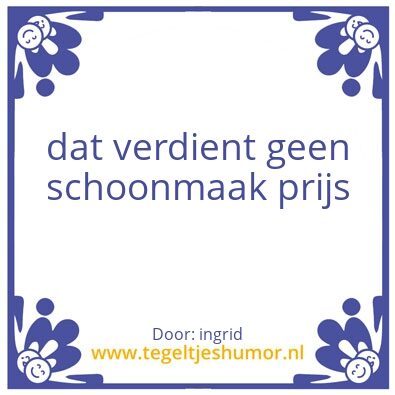 Tegeltje: pj