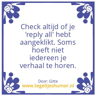 Tegeltje: Sandra Van Iperen