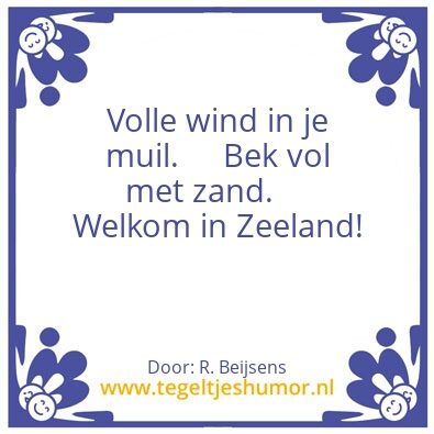 Tegeltje: Zeeland