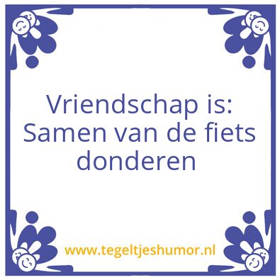 Tegeltje: Fiets
