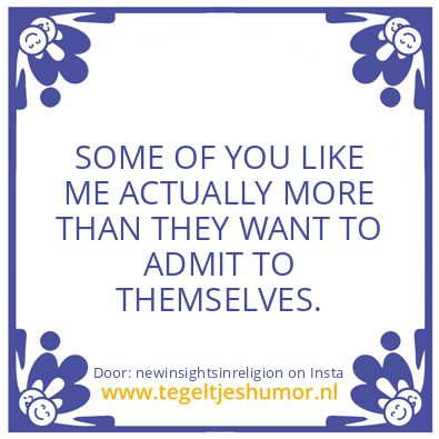 Tegeltje: I’ll spill the beans for you !