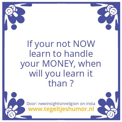 Tegeltje: Pay Your Debts !