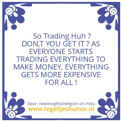 Tegeltje: TRADING ?