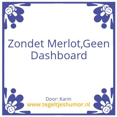 Tegeltje: Merlot