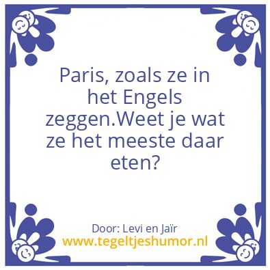 Tegeltje: Tegeltje