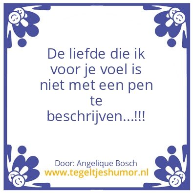 Tegeltje: Liefde