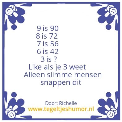 Tegeltje: rekengrap