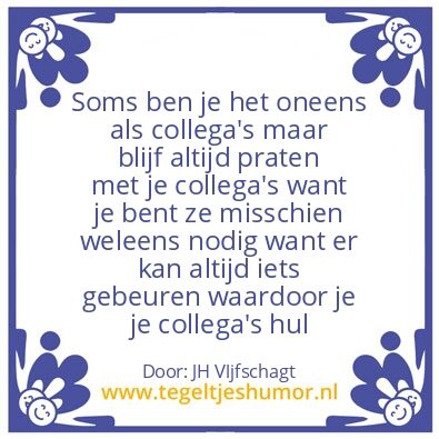 Tegeltje: soms ben je het oneens